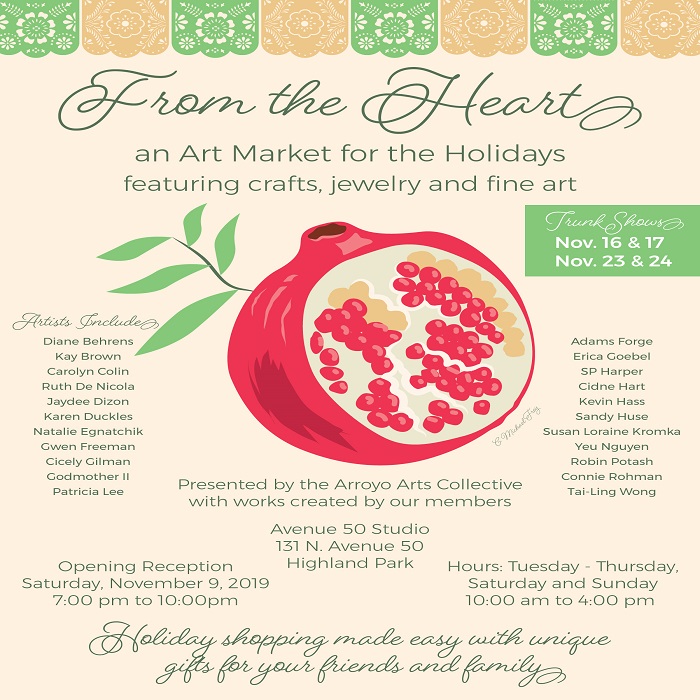 Arroyo Arts Collective presents From the Heart, A Holiday Art Market