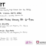 BRRRR! LACHSA Winter Visual Arts Show Reception