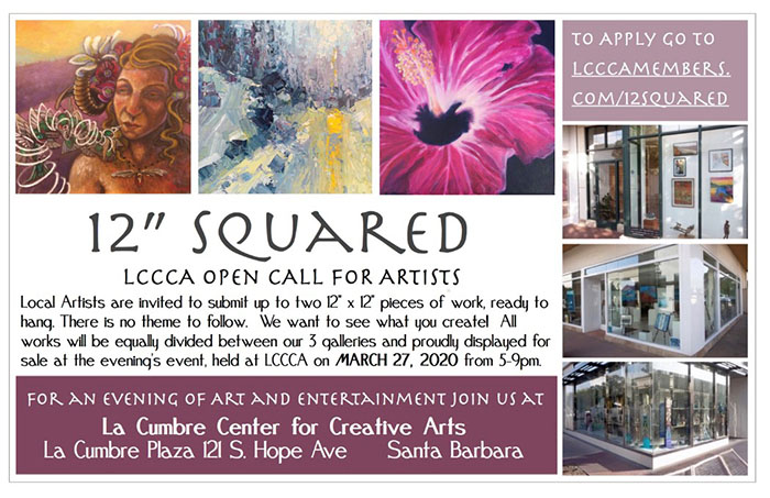 12" Squared - LCCCA Call to Artists