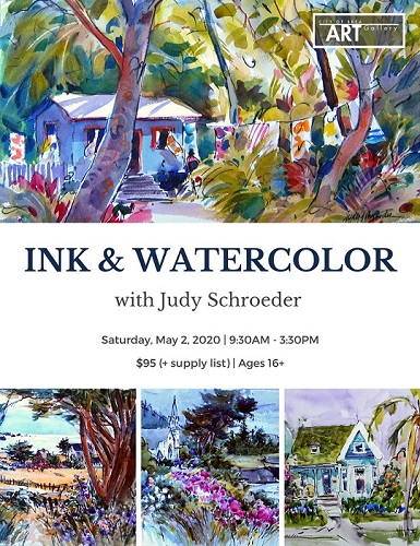 Ink & Watercolor with Judy Schroeder