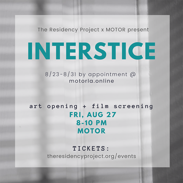 Interstice Exhibition Opening + Film Screening