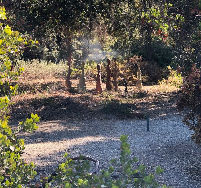 Brandon Lomax's sculptural installation "(Re)place" - Opening day