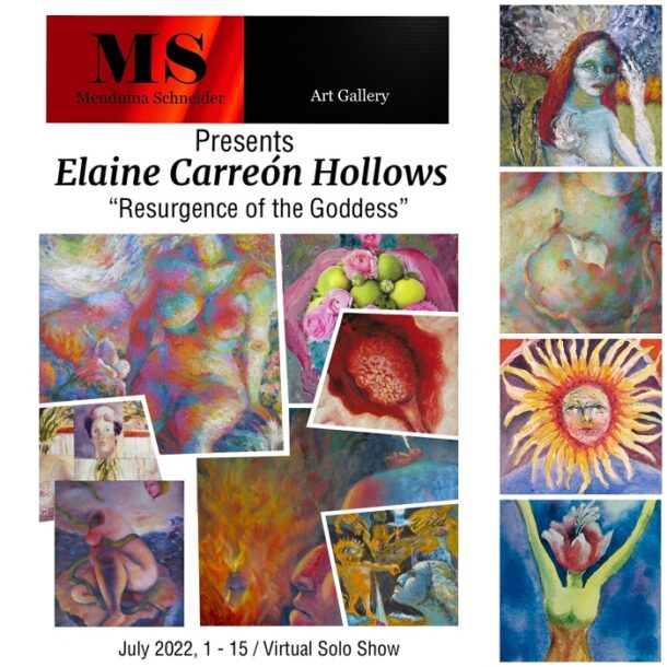 “Resurgence of the Goddess” by Elaine Carreon Hollows Virtual Solo Show