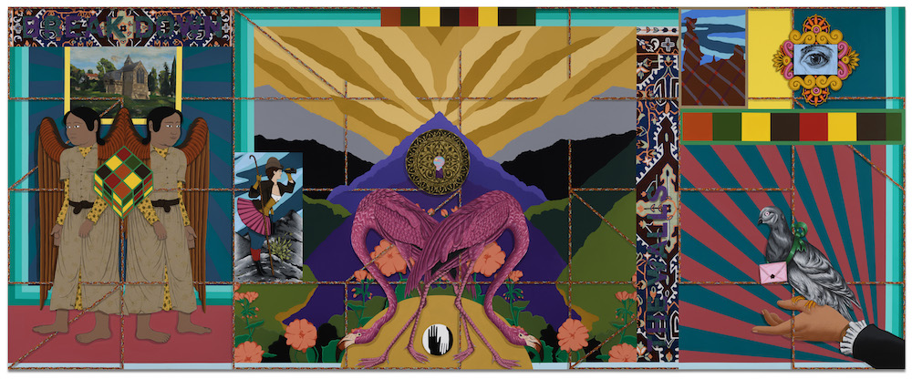 Brilliant Veils Amir H. Fallah Creates Vibrant Artworks That Question Cultural Boundaries