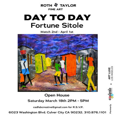 \"Day to Day\" a solo exhibition for Acclaimed African Contemporary Artist Fortune Sitole