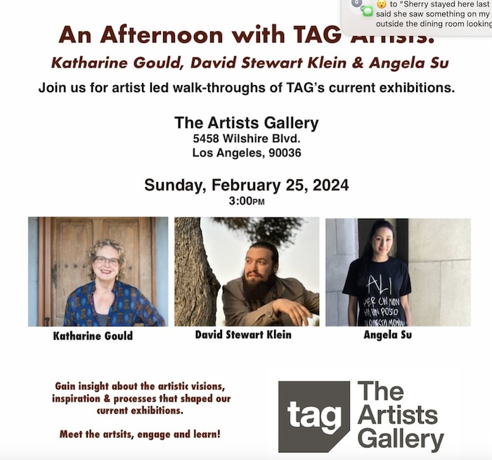 An Artist-led Walk -and-Talk with Katharine Gould, David Stewart Klein & Angela Su