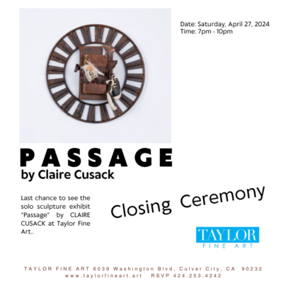 Closing Ceremony for Claire Cusack "Passage"
