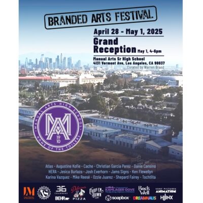 Branded Arts Mural Festival at Manual Arts High School