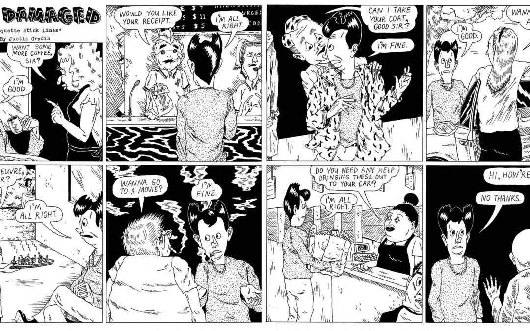 ART DAMAGED Etiquette Stink Lines