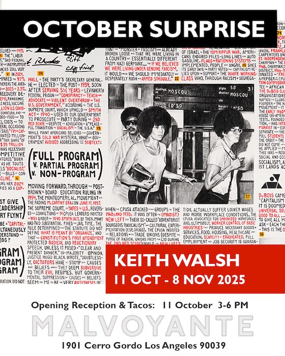 Keith Walsh: October Surprise opening party