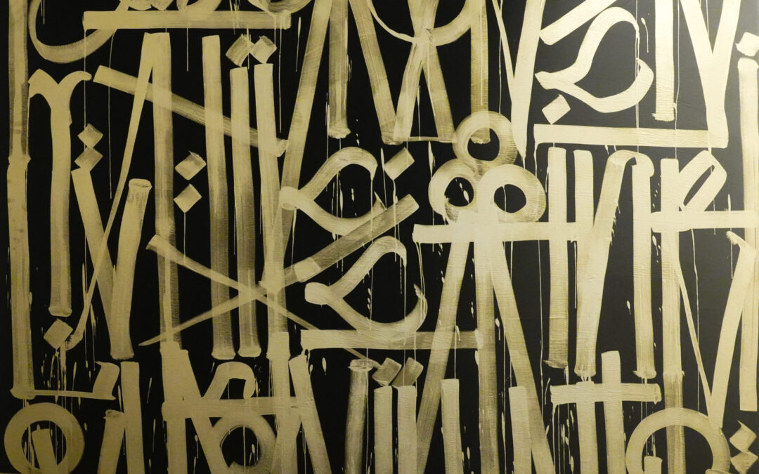 MONUMENTAL GLITTER & GLITERACY RETNA's indecipherable language of power