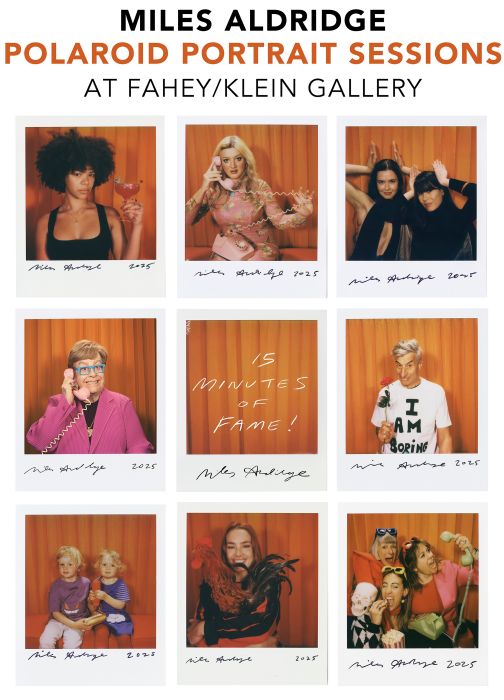 Miles Aldridge Polaroid Portrait Session